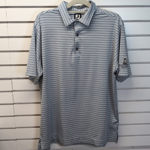 FootJoy ProDry Lisle Multi-Color Stripe Golf Shirt XL EUC - Picture 5 of 10